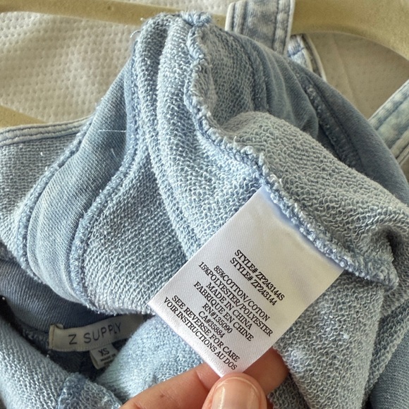 Z Supply Light Blue Denim overalls - Picture 7 of 7